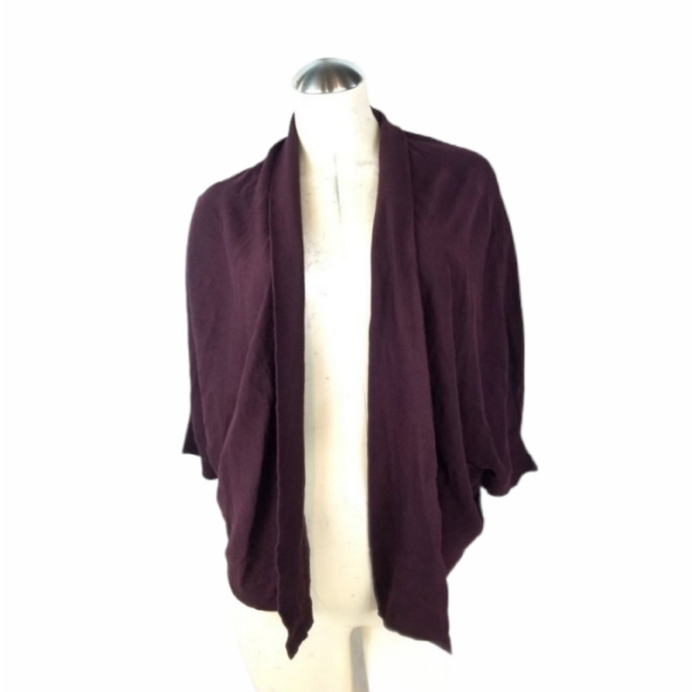 Ann Taylor Size L Wine Colored Cardigan
